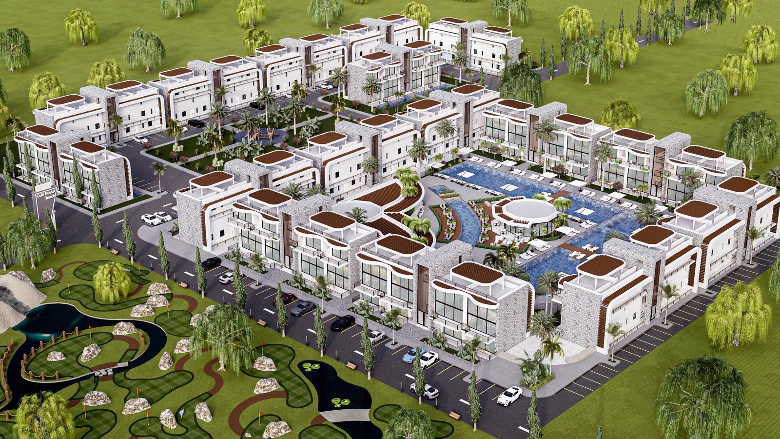 Golf Resort — рендер 7